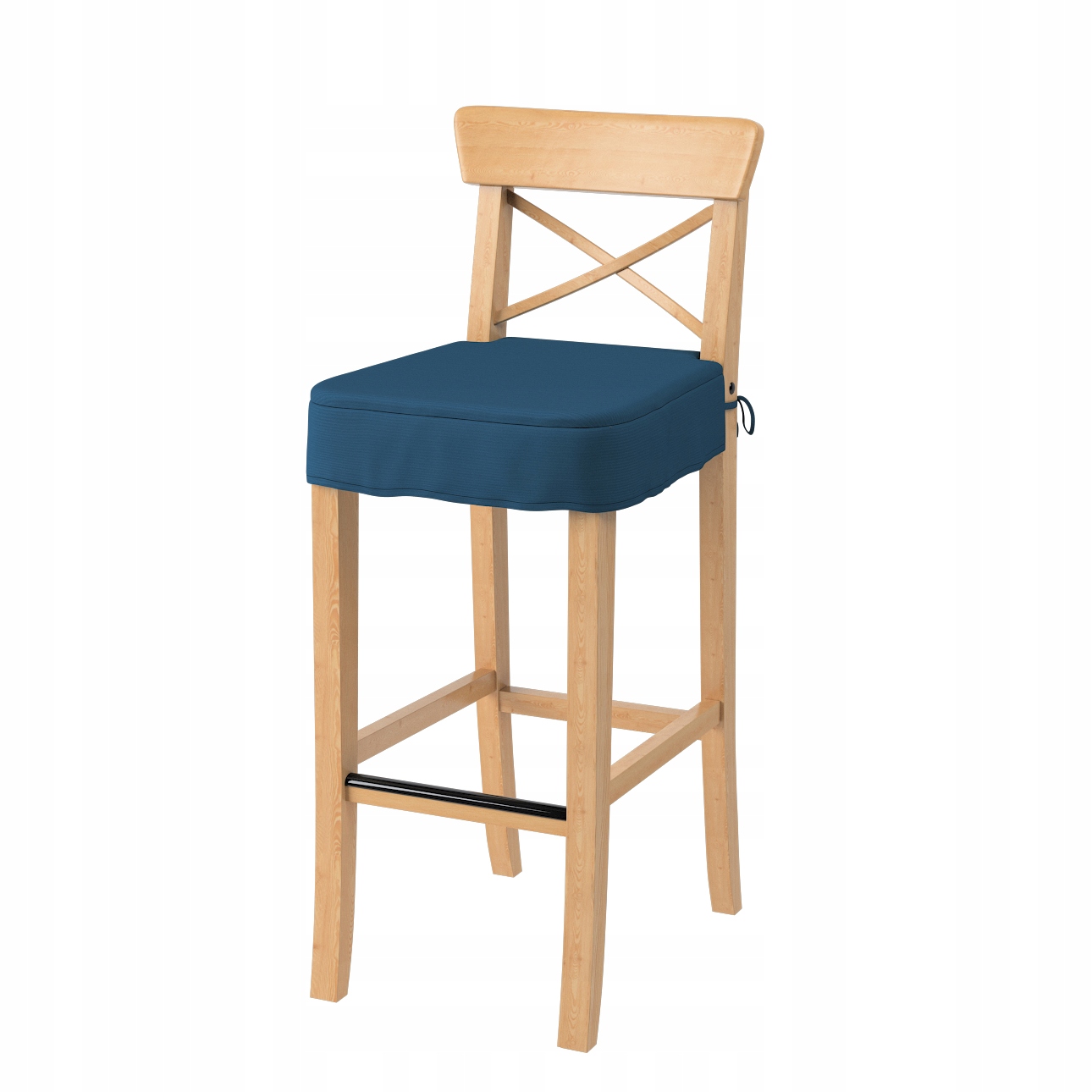 Sedák na barovou židli Ingolf Ikea modrý