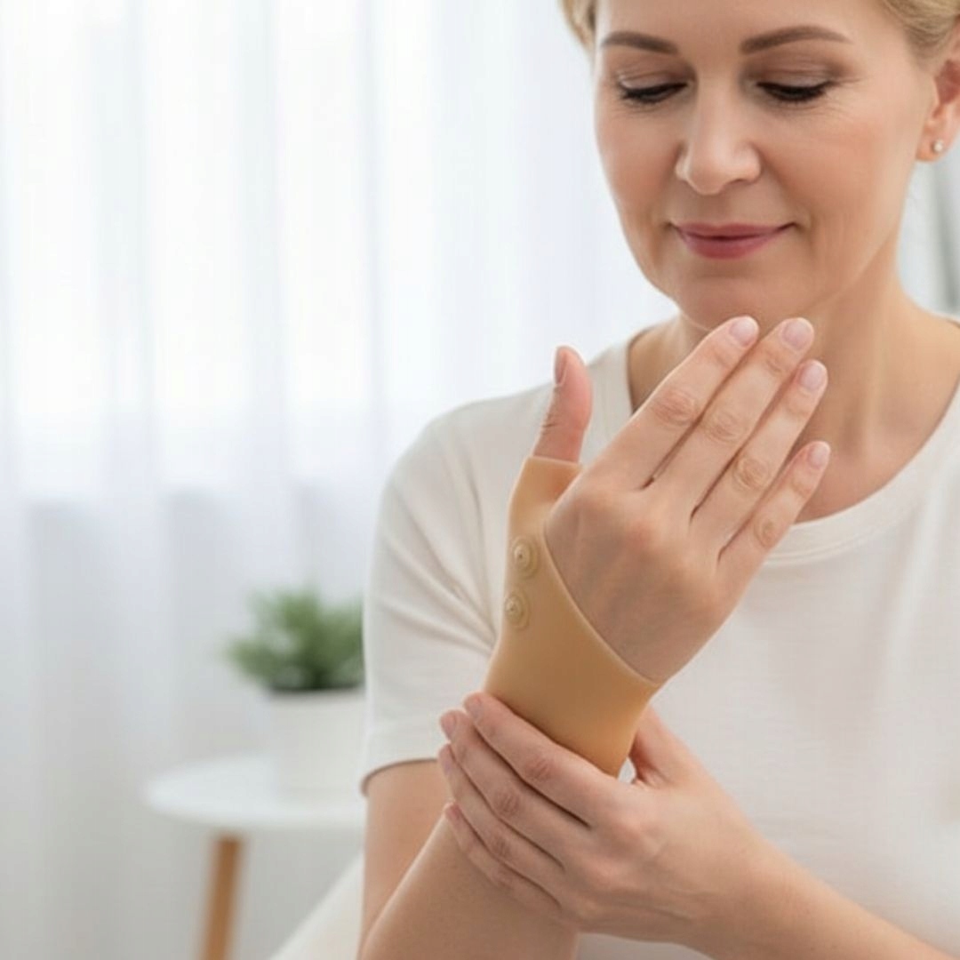 OPASKA MAGNETYCZNA NA NADGARSTEK DŁOŃ STABILIZATOR NADGARSTKA Z 4 MAGNESAMI Marka bez marki