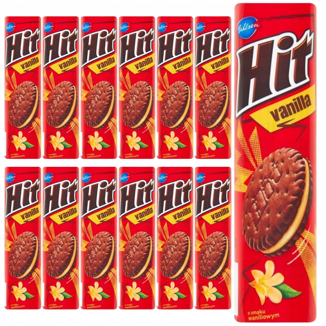 Levně Sušenky s vanilkovou příchutí 220 g x 12 kusů