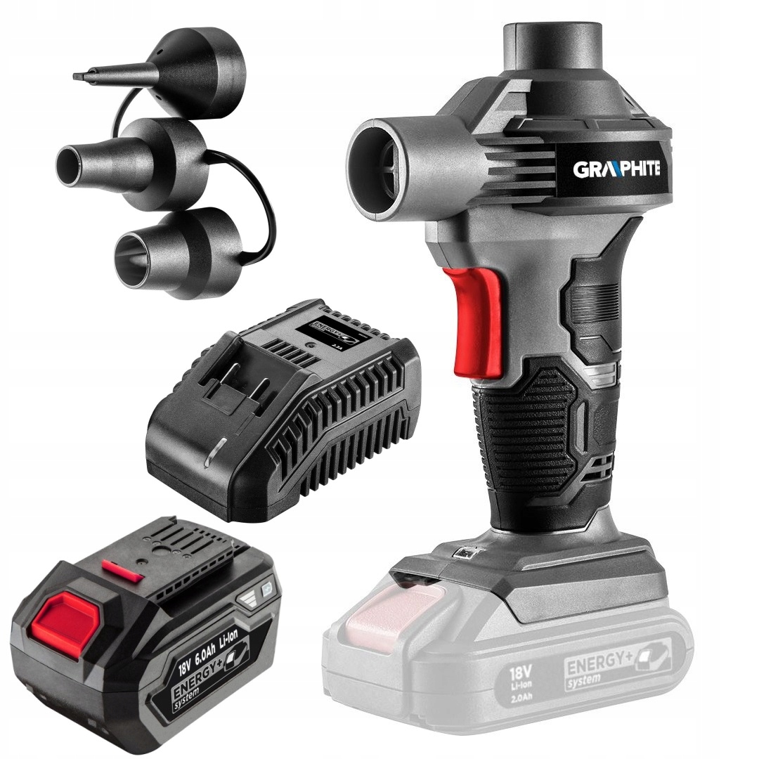 POMPKA AKUMULATOROWA ENERGY+ 18V GRAPHITE + 6Ah