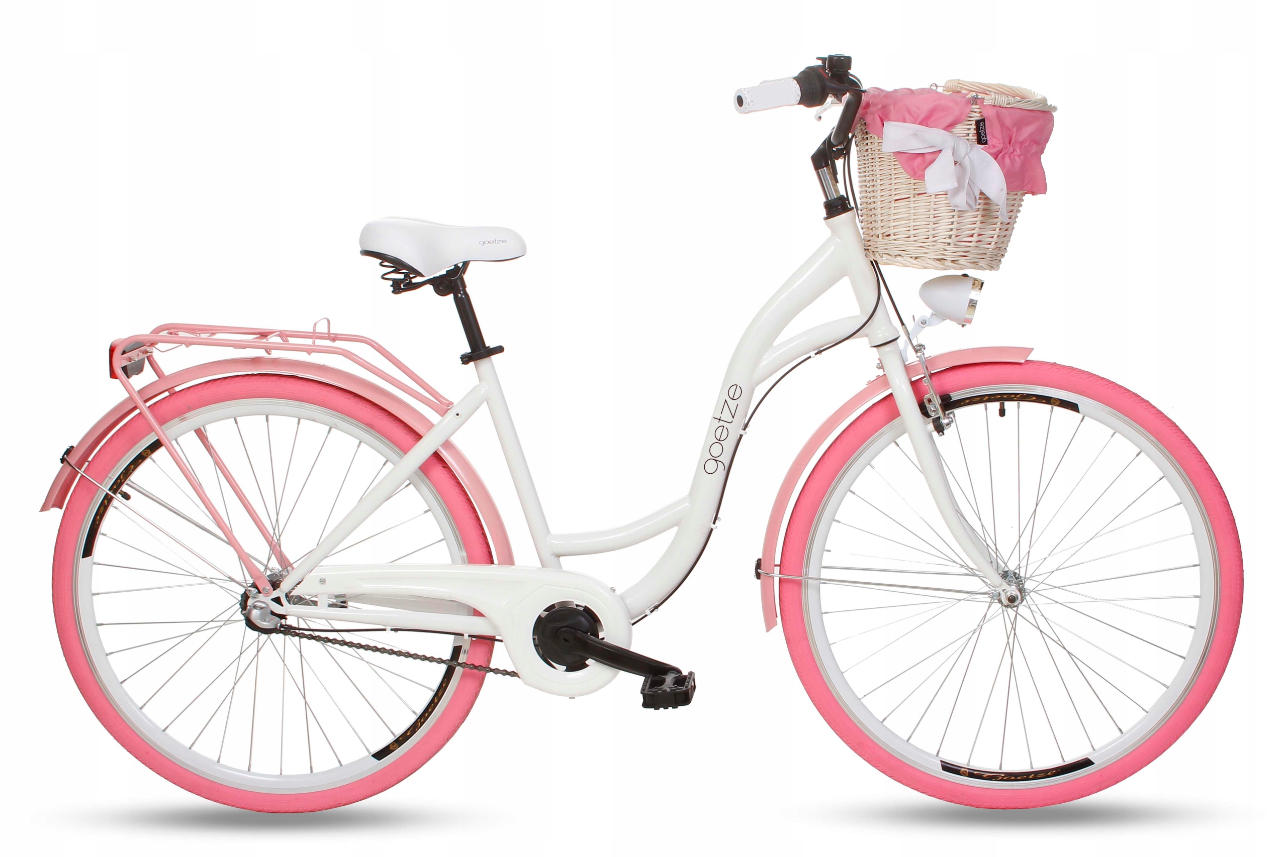 Rower miejski Goetze Colours 28 3b+kosz Damka