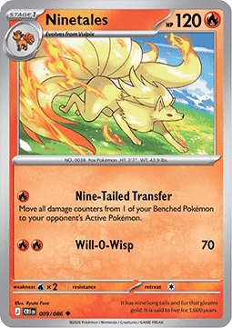 Chaos Rising Reverse 009/086 Ninetales