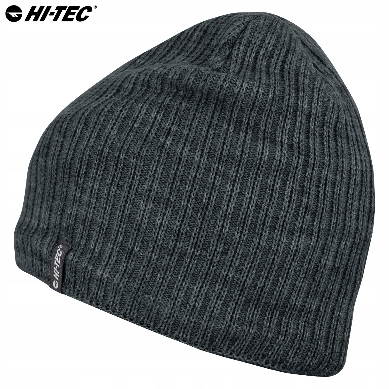 CZAPKA MĘSKA ZIMOWA HI-TEC RAMIR CIEPŁA PODSZEWKA POLAR NA ZIMĘ SZARA Kolor szary