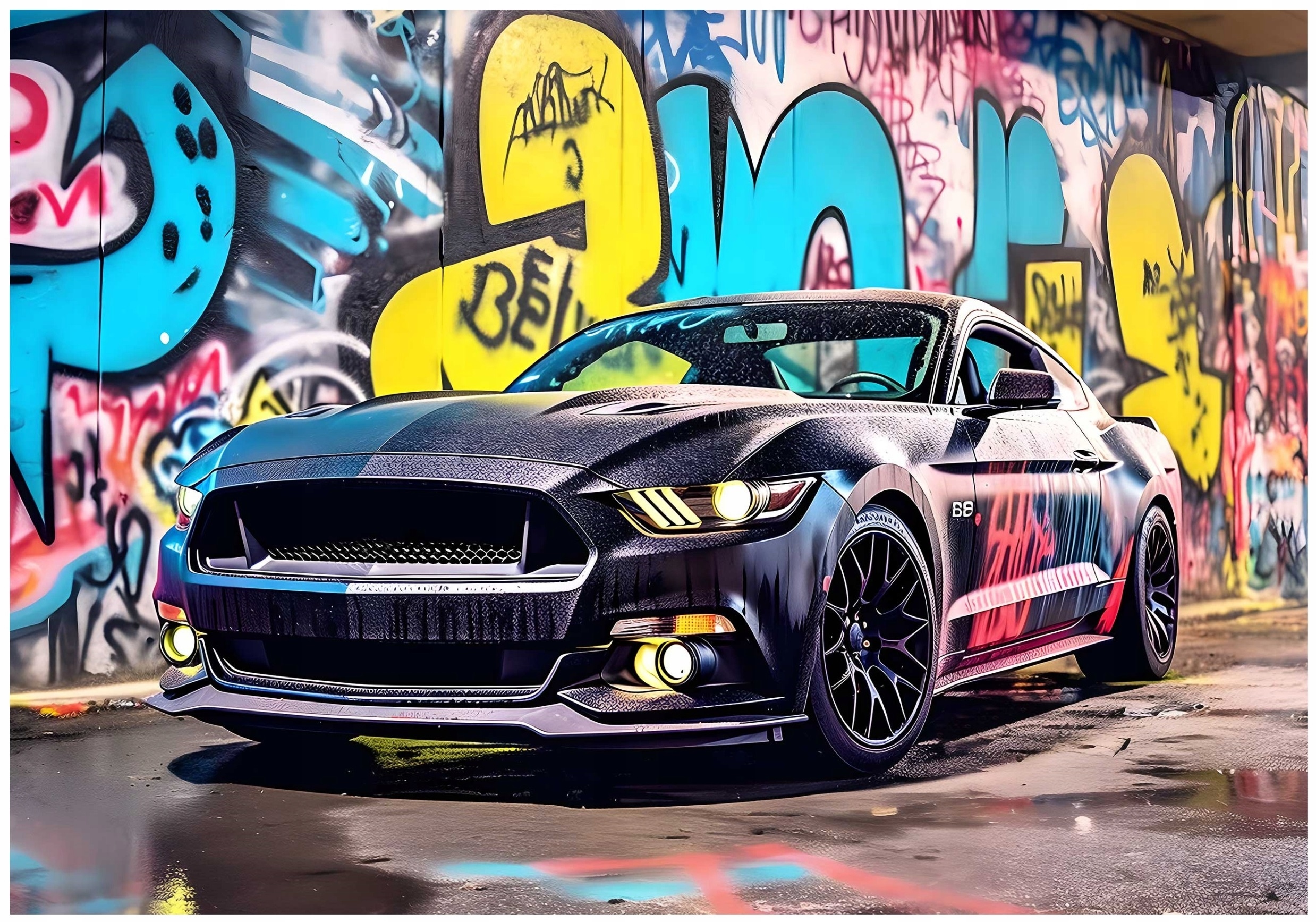 Tapeta Pro Chlapce Hráče Auto Graffiti Na Flizelině 350x250