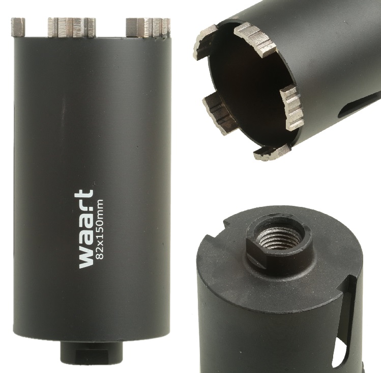 Otwornica Do Betonu Diamentowa Turbo 82 x 150 mm Koronka Długa Frez Puszek