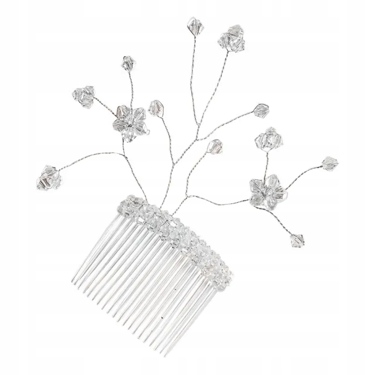 Svatební hřeben na vlasy, krystaly