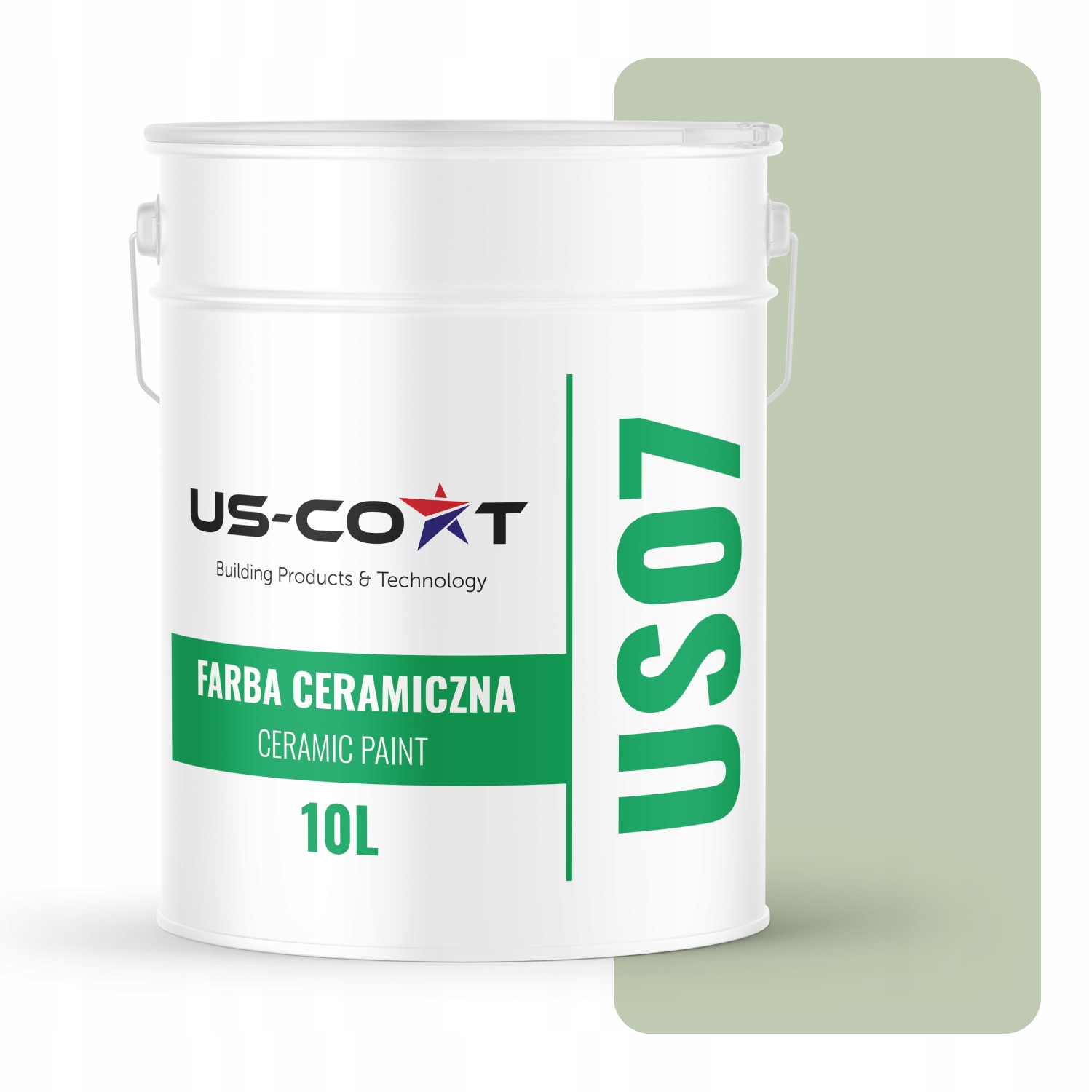 Keramická Farba Olivová Farba H2055 10L Hlboká Matná Na Steny Stropov