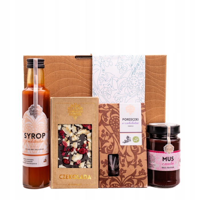 Levně Dárková sada Schronisko Bukowina sirup pěna čokoláda rybíz