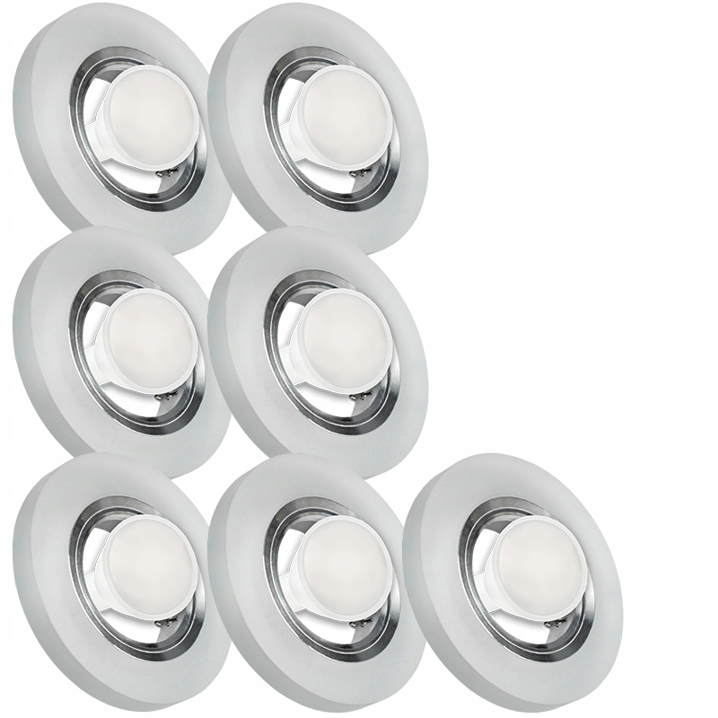 7X Skleněná Zapuštěná Lampička S Velmi Silným Sklo 3W Led Žárovka