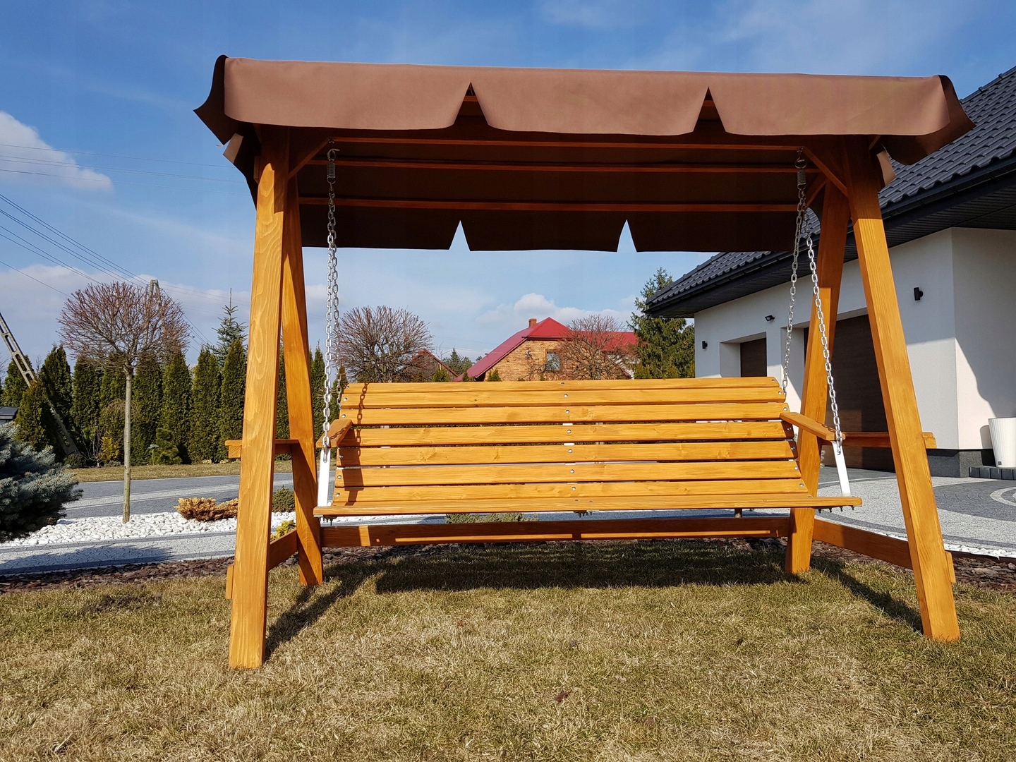 ZÁHRADNÁ HÚDAČKA DREVENÁ HIT 4 MIESTA!  Farba iná