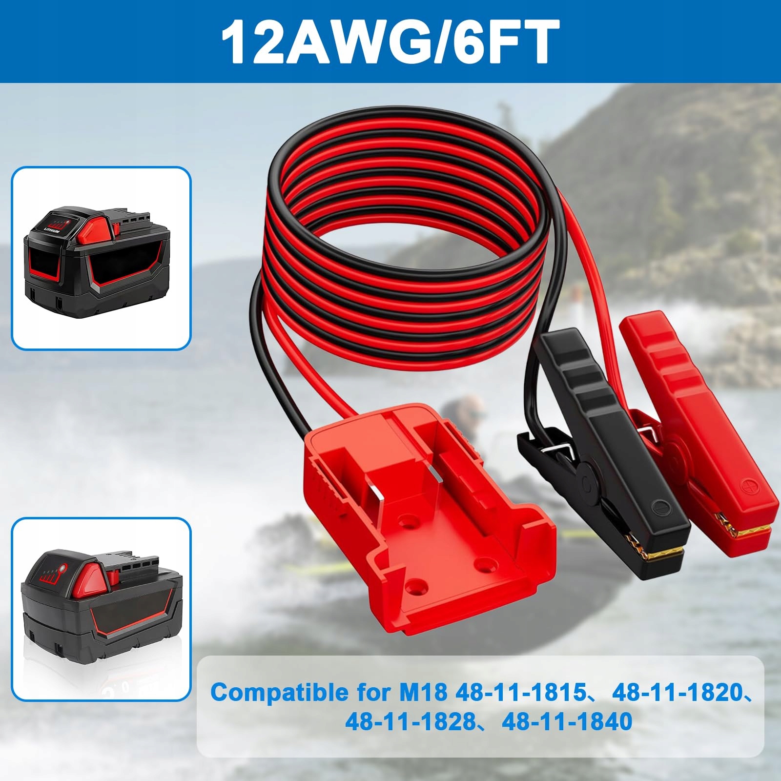 Acxilexy Powerbank Rozruchowa Adapter 18V M18 Do LKW SUV Bez Baterii — miniatura 2