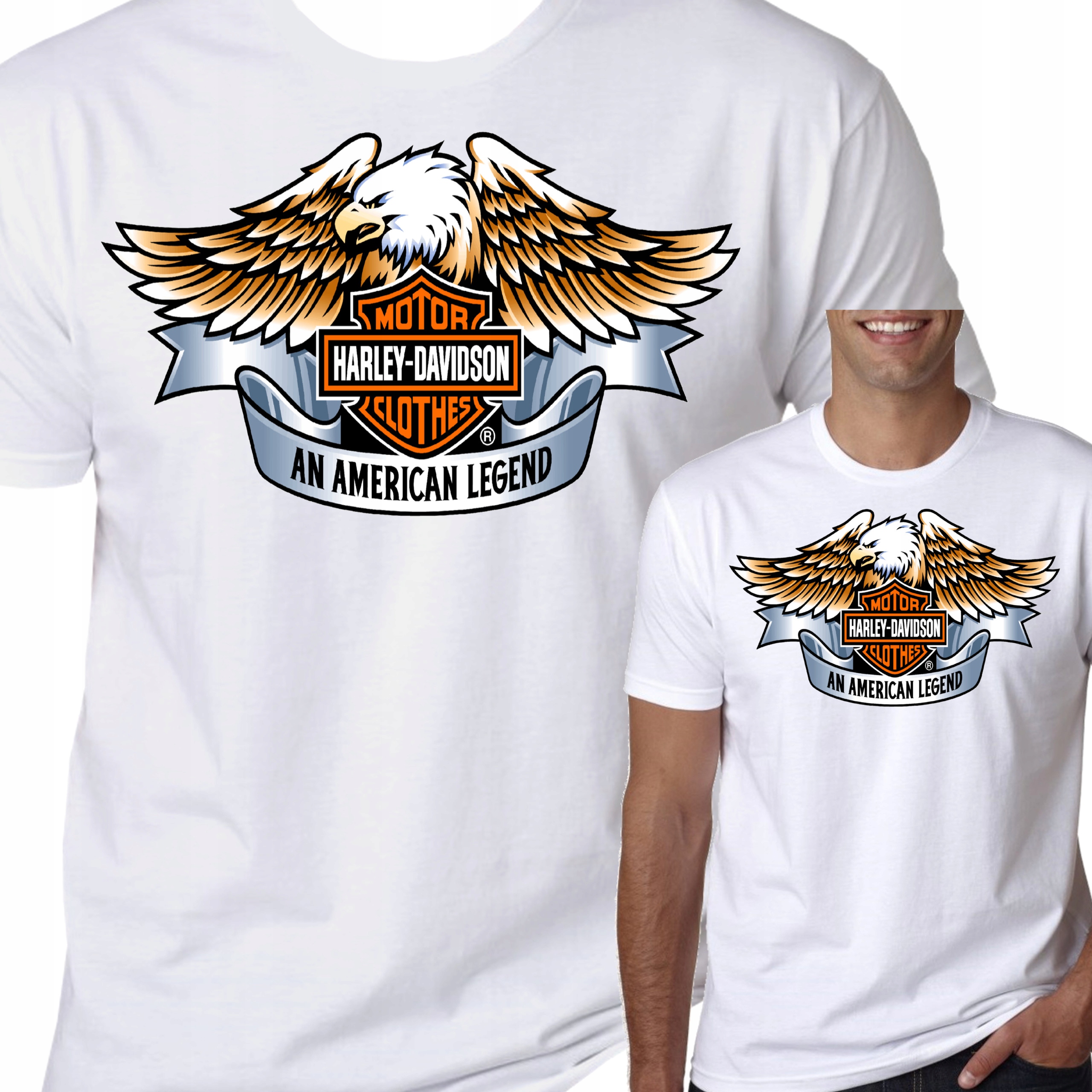 

T-Shirt Koszulka Harley Davidson Na Motor S 0398