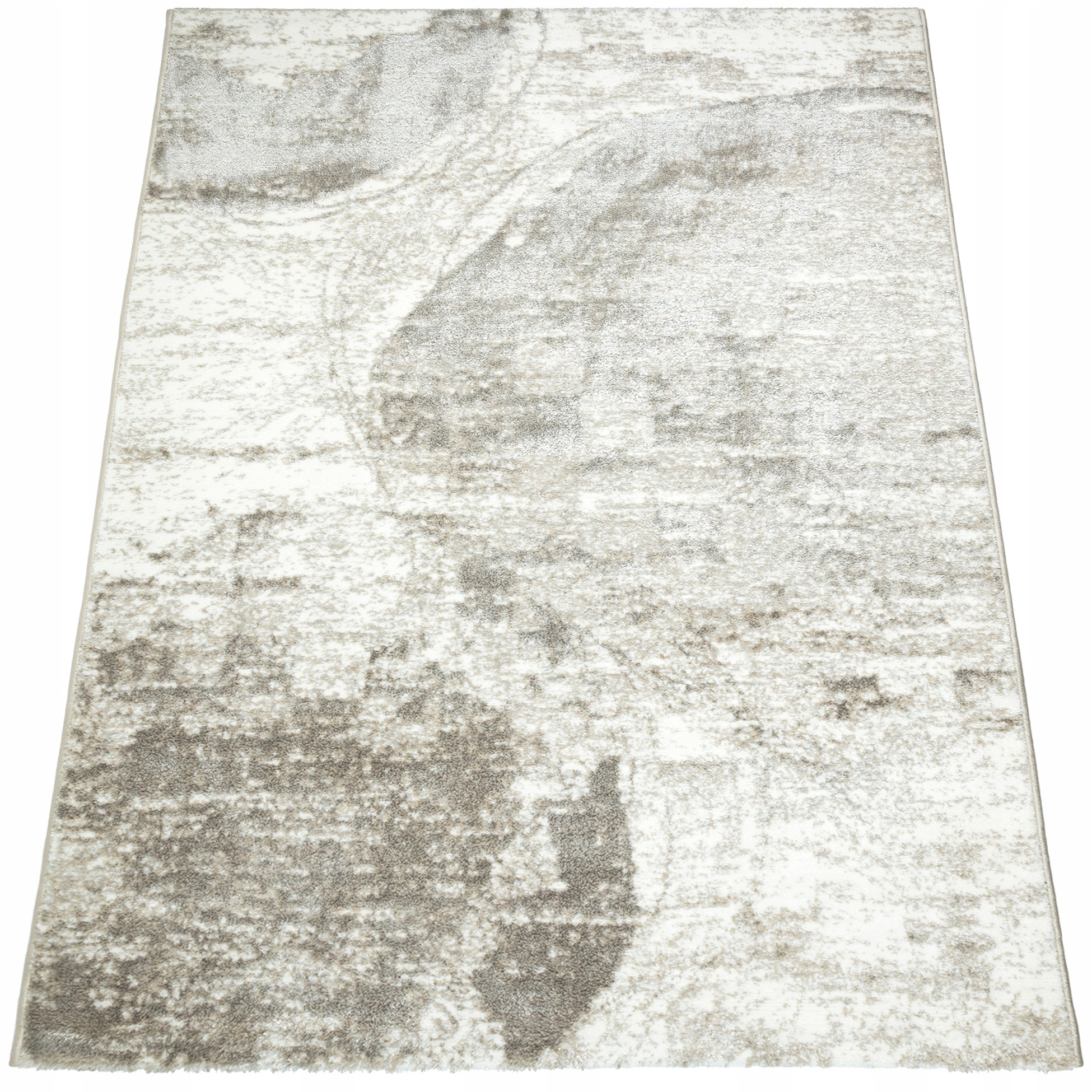 Koberec do obývačky 120x170 cm mäkký, moderný, béžový, módny, Glamour Premium