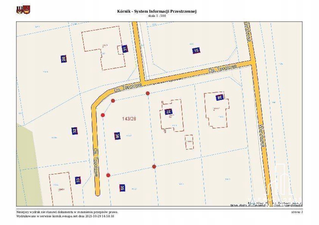 Działka, Mościenica, Kórnik (gm.), 740 m²