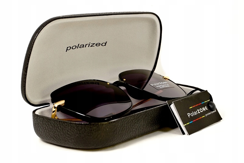 OKULARY PRZECIWSŁONECZNE MUCHY POLARYZACYJNE ETUI Fason kocie
