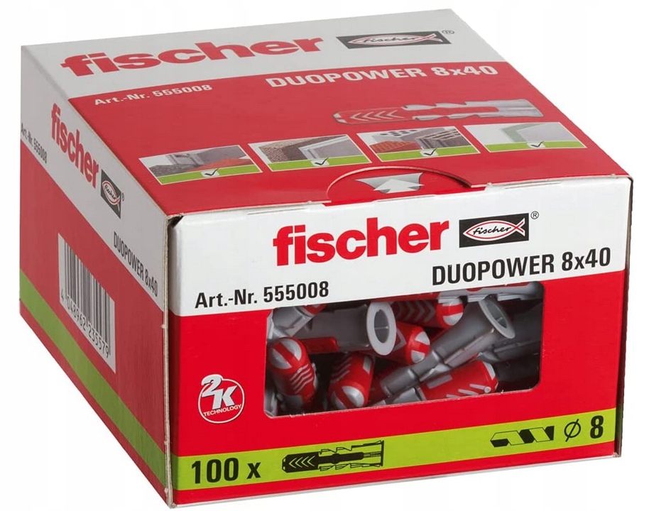 

Kołek Kołki Duopower Fischer 8x40 100szt Koszulka
