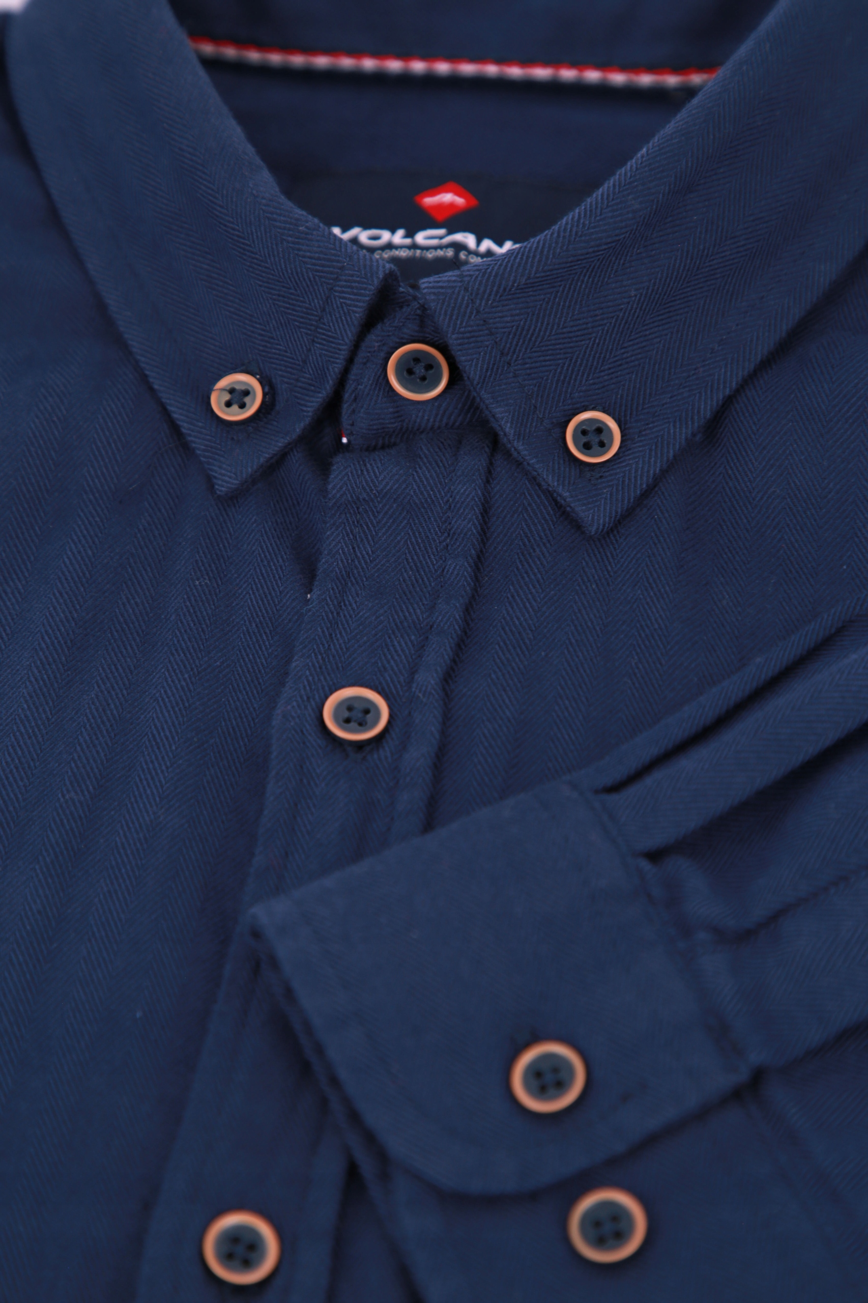 KOSZULA MĘSKA GRANATOWA REGULAR FIT VOLCANO K-MIRAMAR XL Płeć mężczyzna