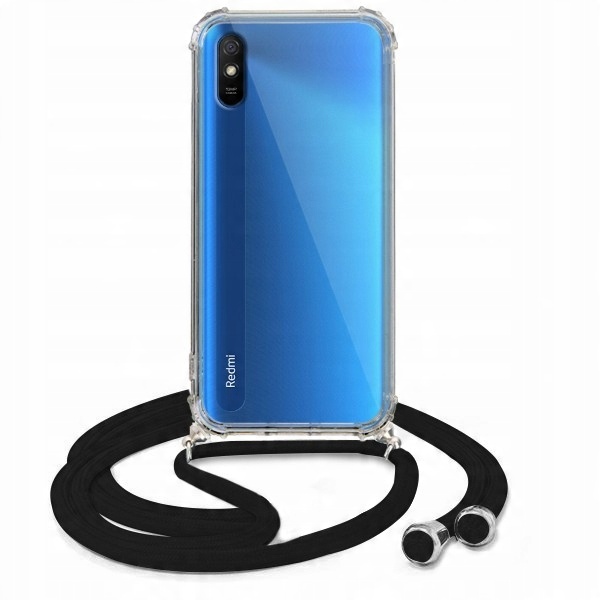 

Etui Crossbody Xiaomi Redmi 9A Czarny Sznurek Case