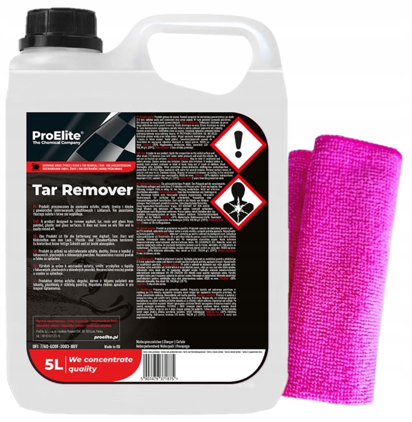 

Tar Remover Usuwanie Smoły, Asfaltu ProElite 5L