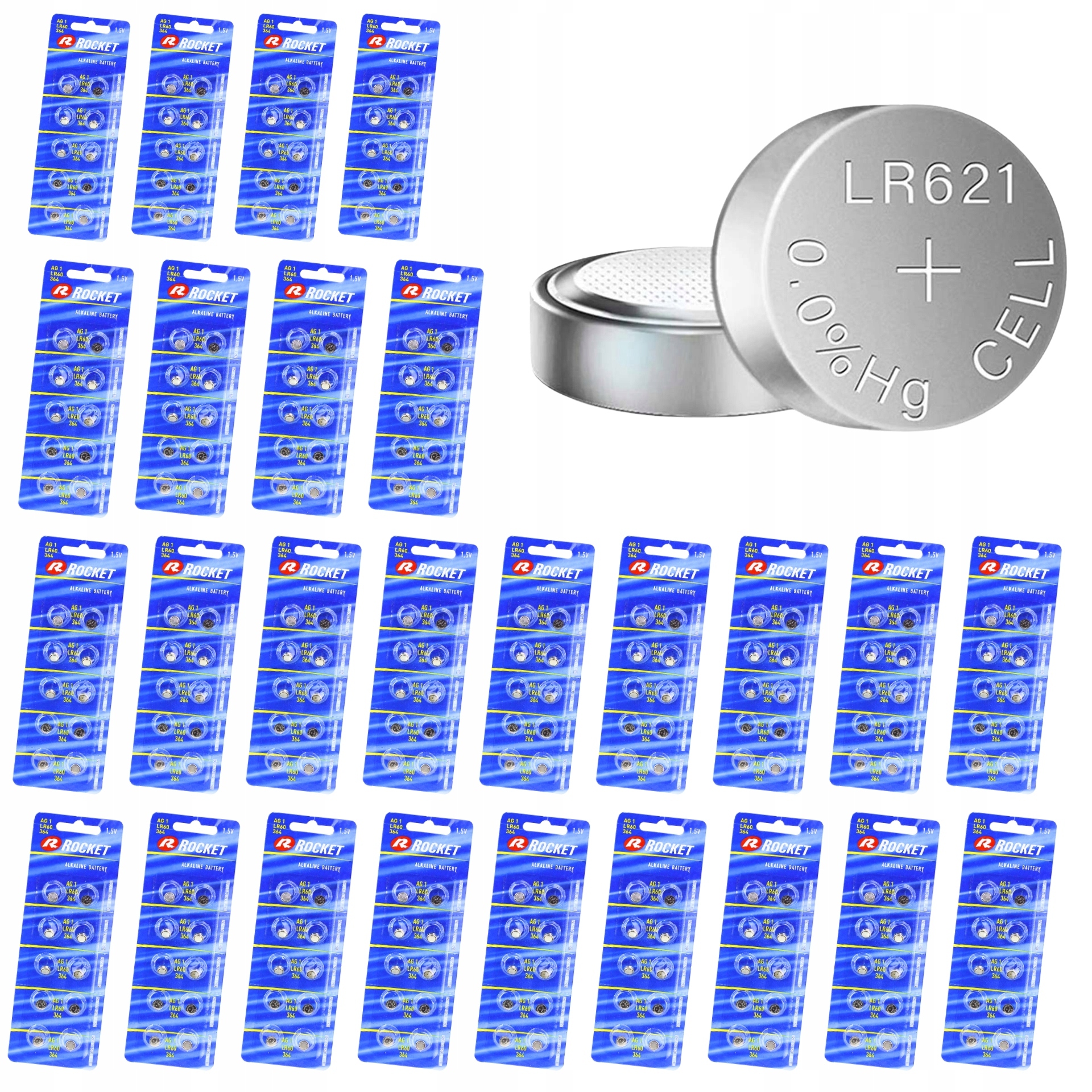 260 Ks Alkalické Baterie AG1 LR60 364 1,5V Baterie LR621 Pro Hodinky SR621