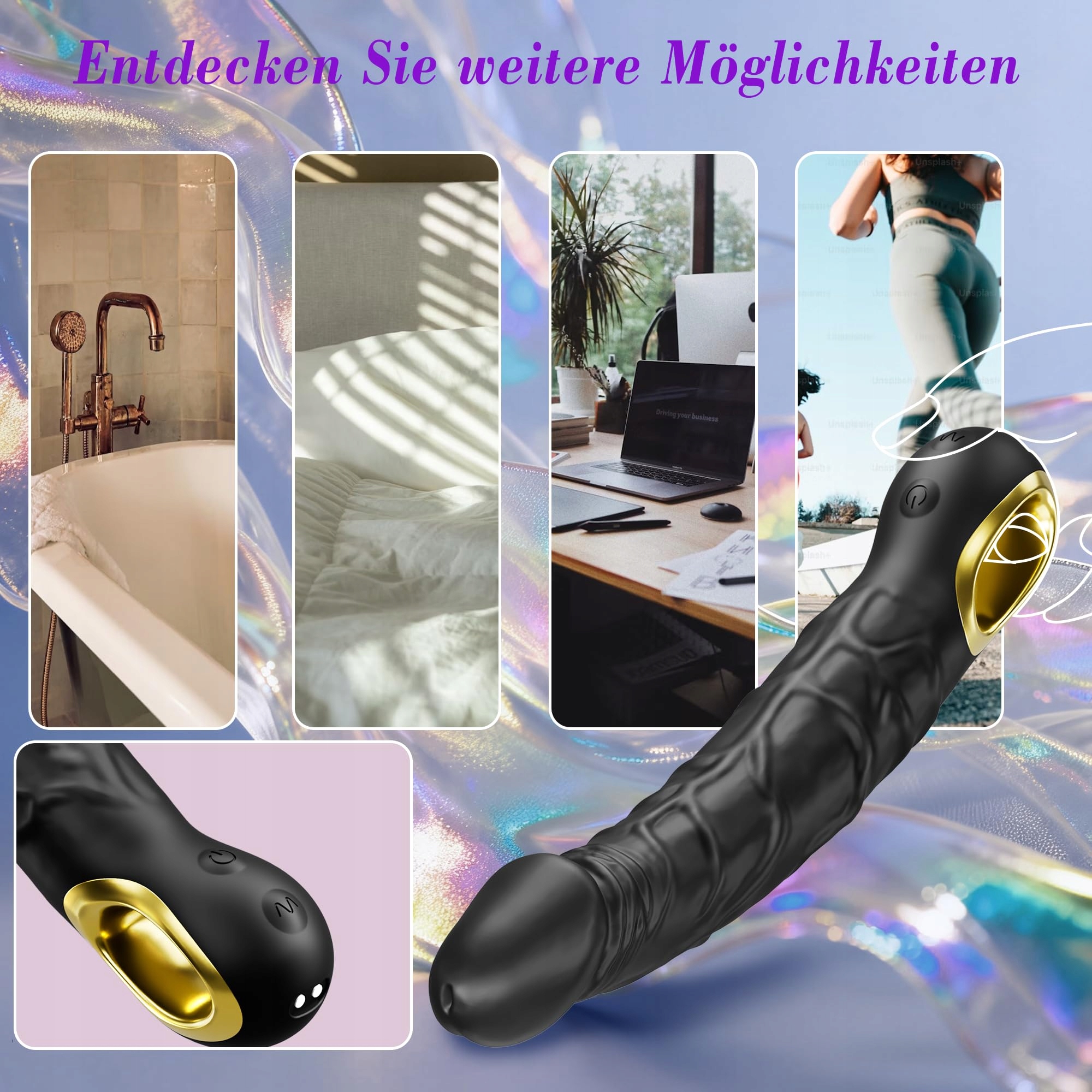 VIBRATION Zestaw Wibratorów Dla Kobiet 10 Trybów Stymulacja G Punktu — miniatura 6