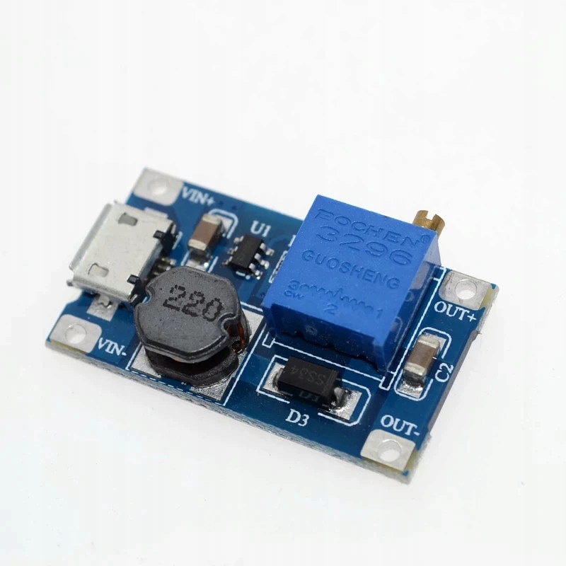 

Moduł przetwornicy DC-DC MT3608 Usb