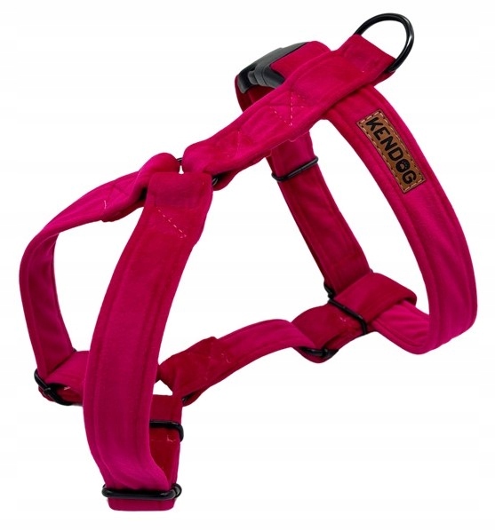 Levně Kendog Velvet Fuchsia Postroj Guard Xs Pevný, podšitý Sametem