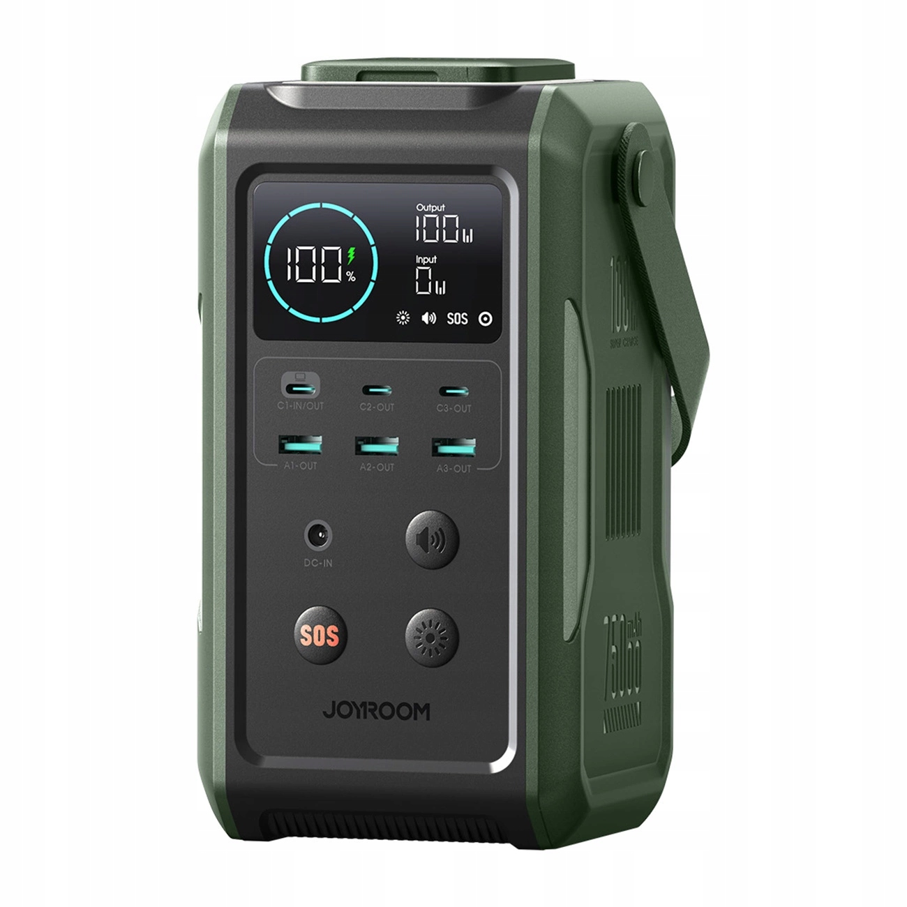 Joyroom JR-PBF10 Powerbanka 75000mAh 100W 3xUSB-C 3xUSB-A zelená