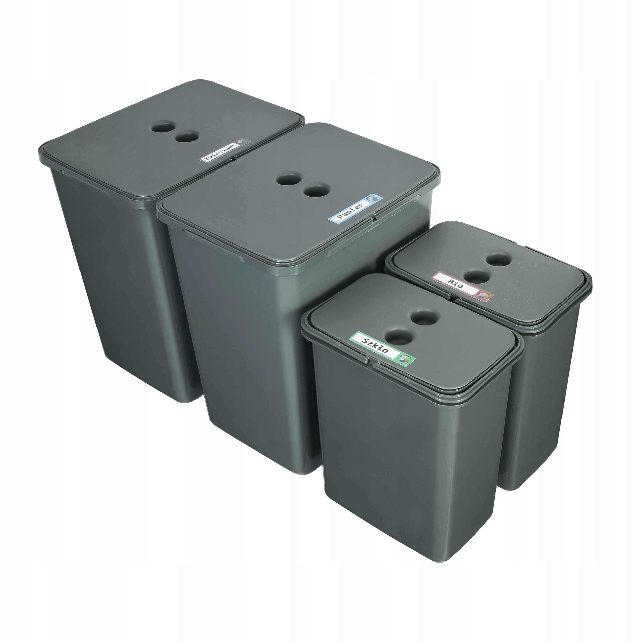 Zestaw koszy do segregacji Flexi do szuflady Blum 80–90 cm 2x20L 2x8L