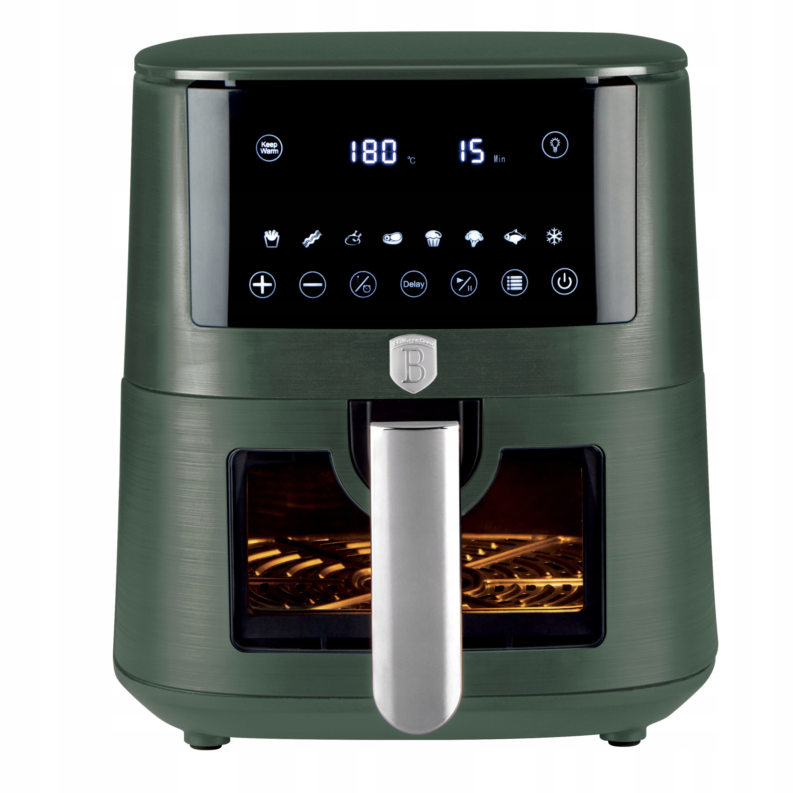Air fryer, Fritéza bez tuku 8 l BerlingerHaus BH-9710 Matte Green