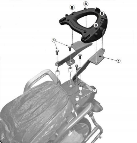 Kappa Rám Centrálneho Kufra Yamaha Xt 1200Z/ZE Tenere (10-15) (z
