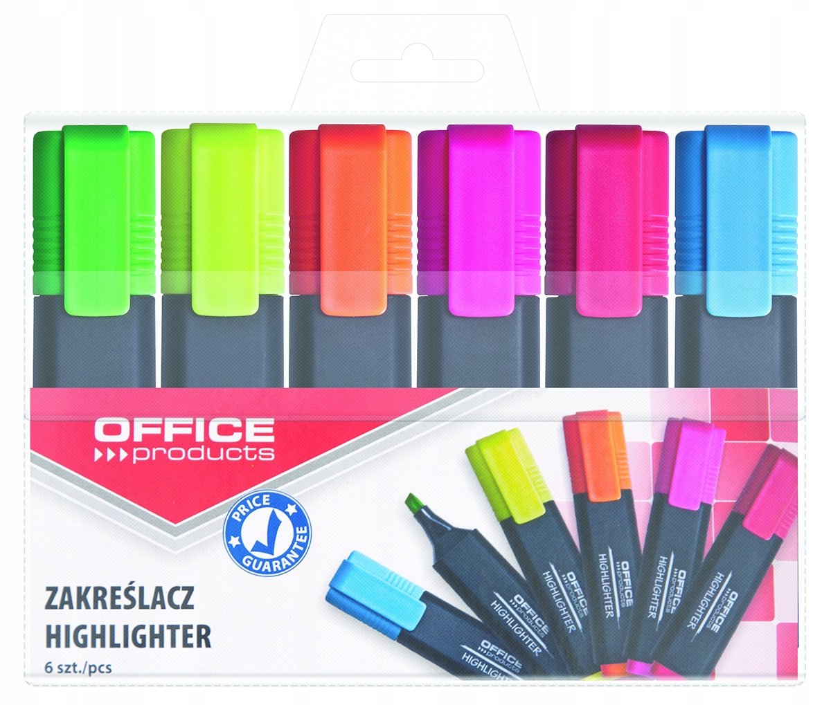 

Zakreślacze Office Products Komplet etui