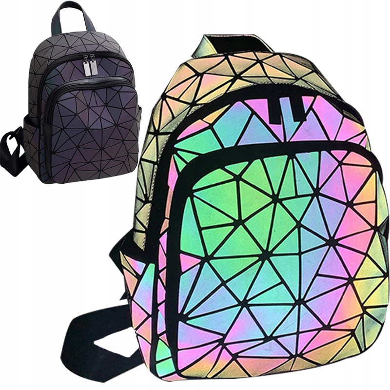 Batoh Dámský Školní Mládežnický Reflexní Holo voděodolný Fluo