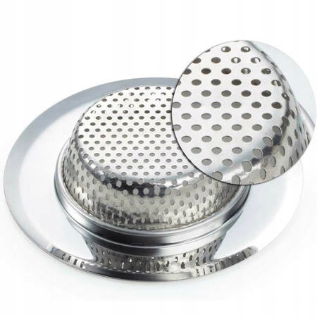 SITKO FILTR DO ZLEWU UMYWALKI WANNY 7,2cm ZL1 Kolor srebrny