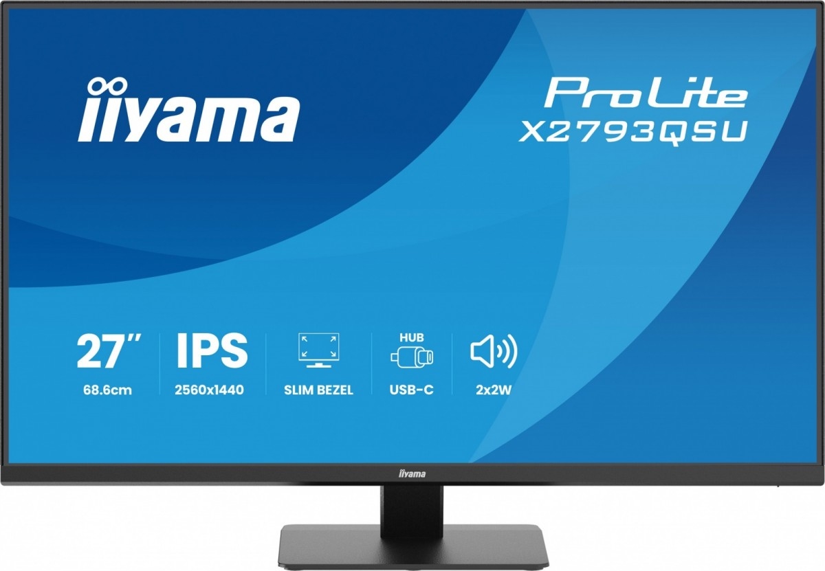 Iiyama Monitor 27 palců X2793QSU-B1 Ips, Qhd, Hdmi, Dp, 2xUSB