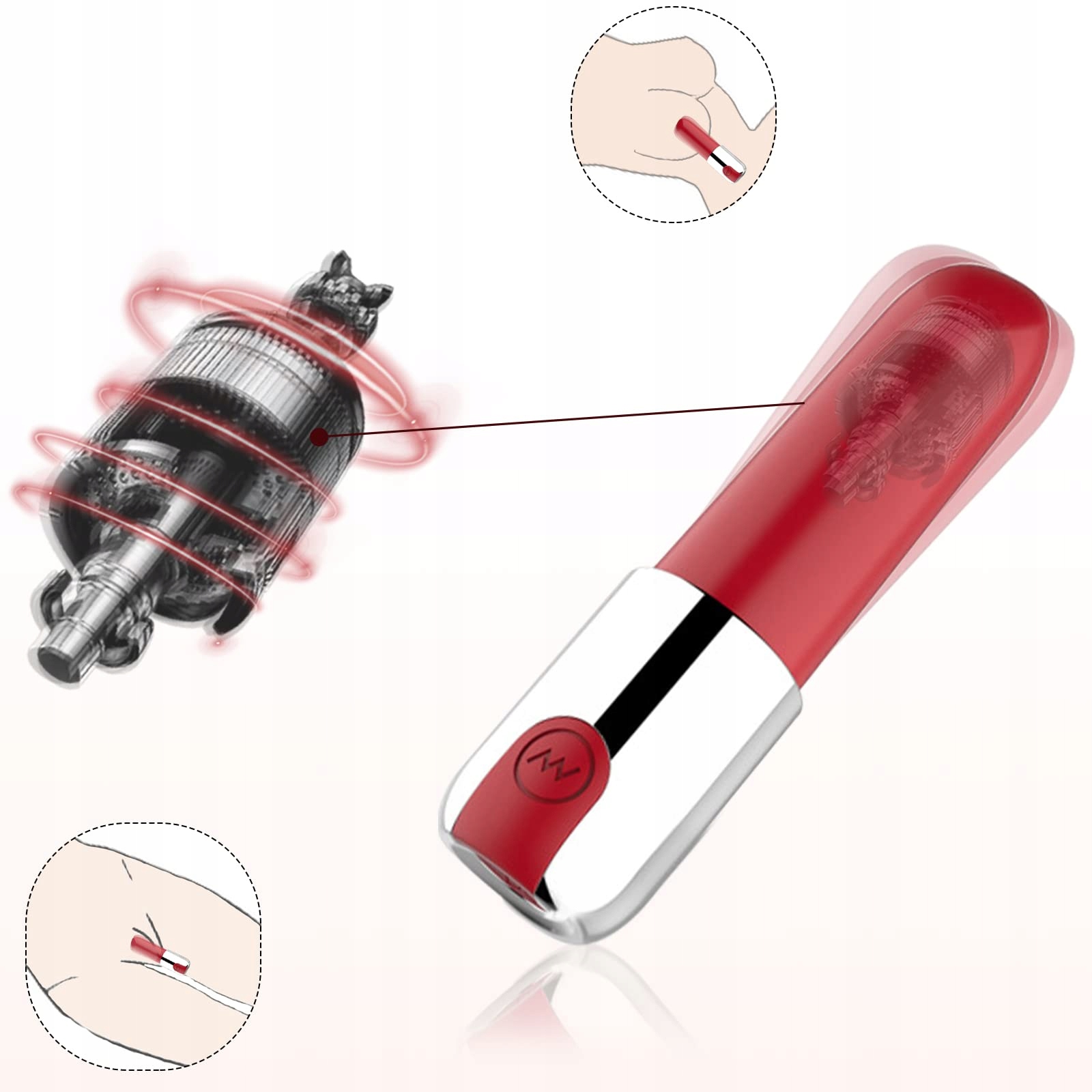 BDSMYEE Mini Wibrator G-Punkt Klitoris Stymulator Dla Kobiet i Par — miniatura 3