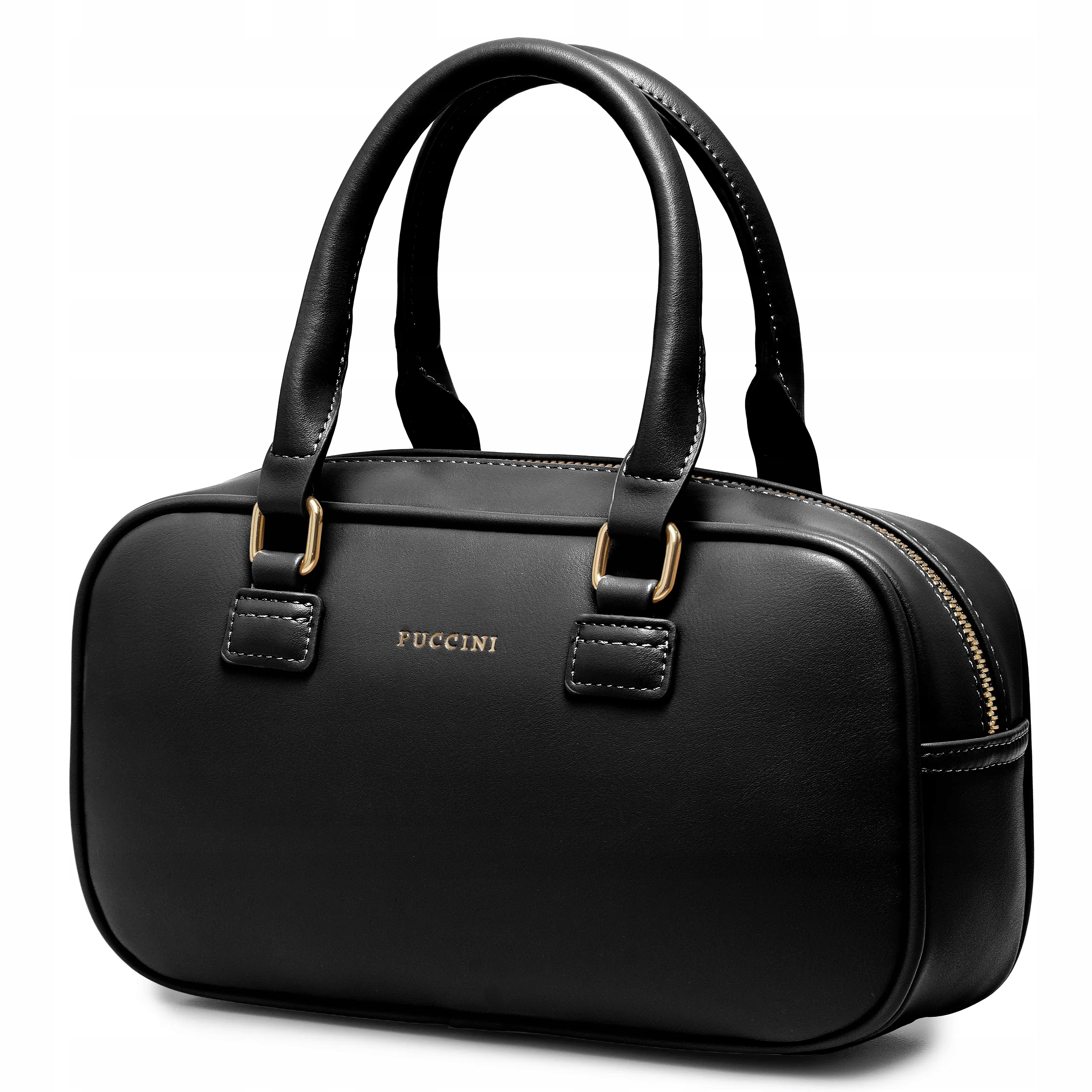 Puccini Dámská Kabelka Malá Kufřík Eko Kůže Černá BK2251019M-1