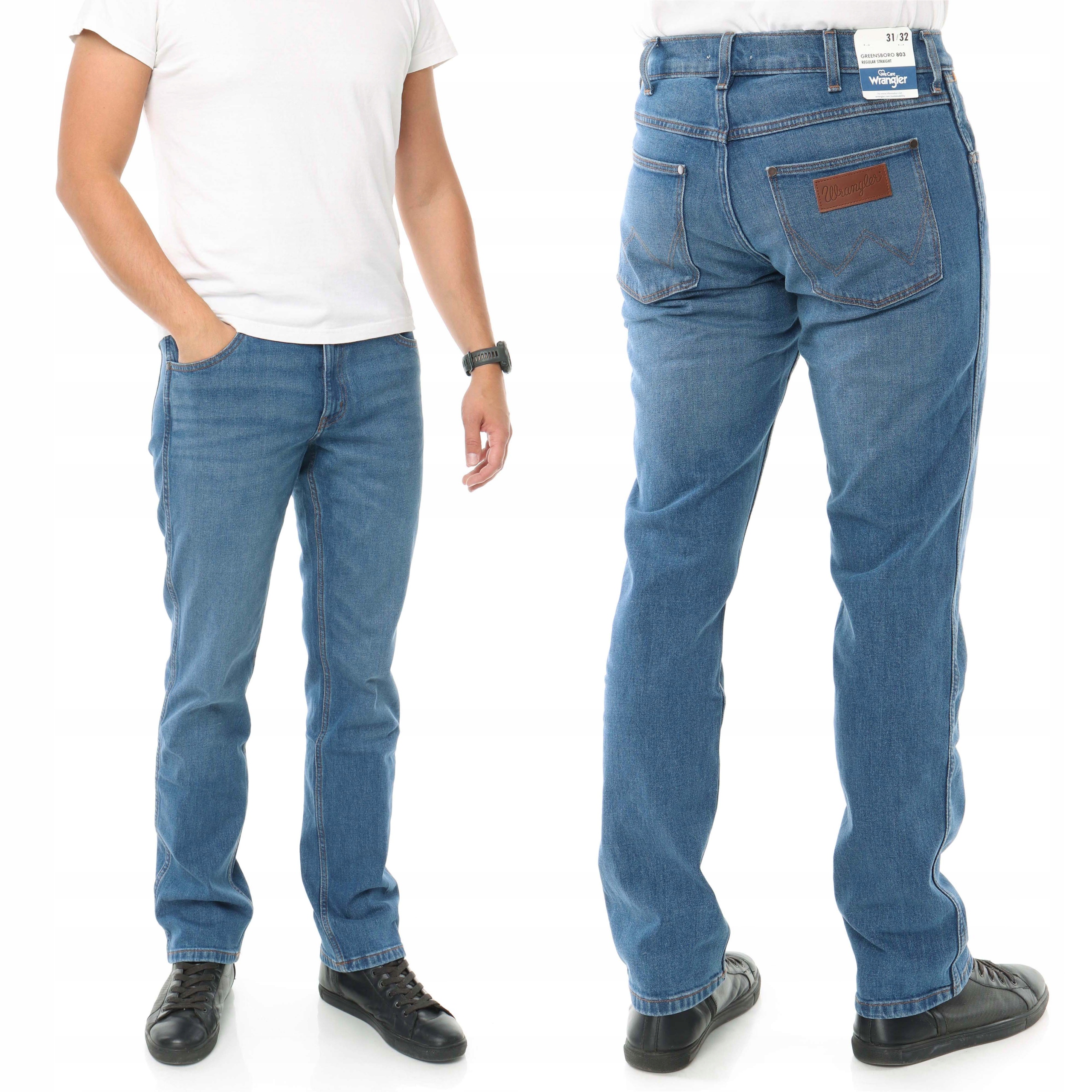 Wrangler Greensboro spodnie męskie proste W38 L32