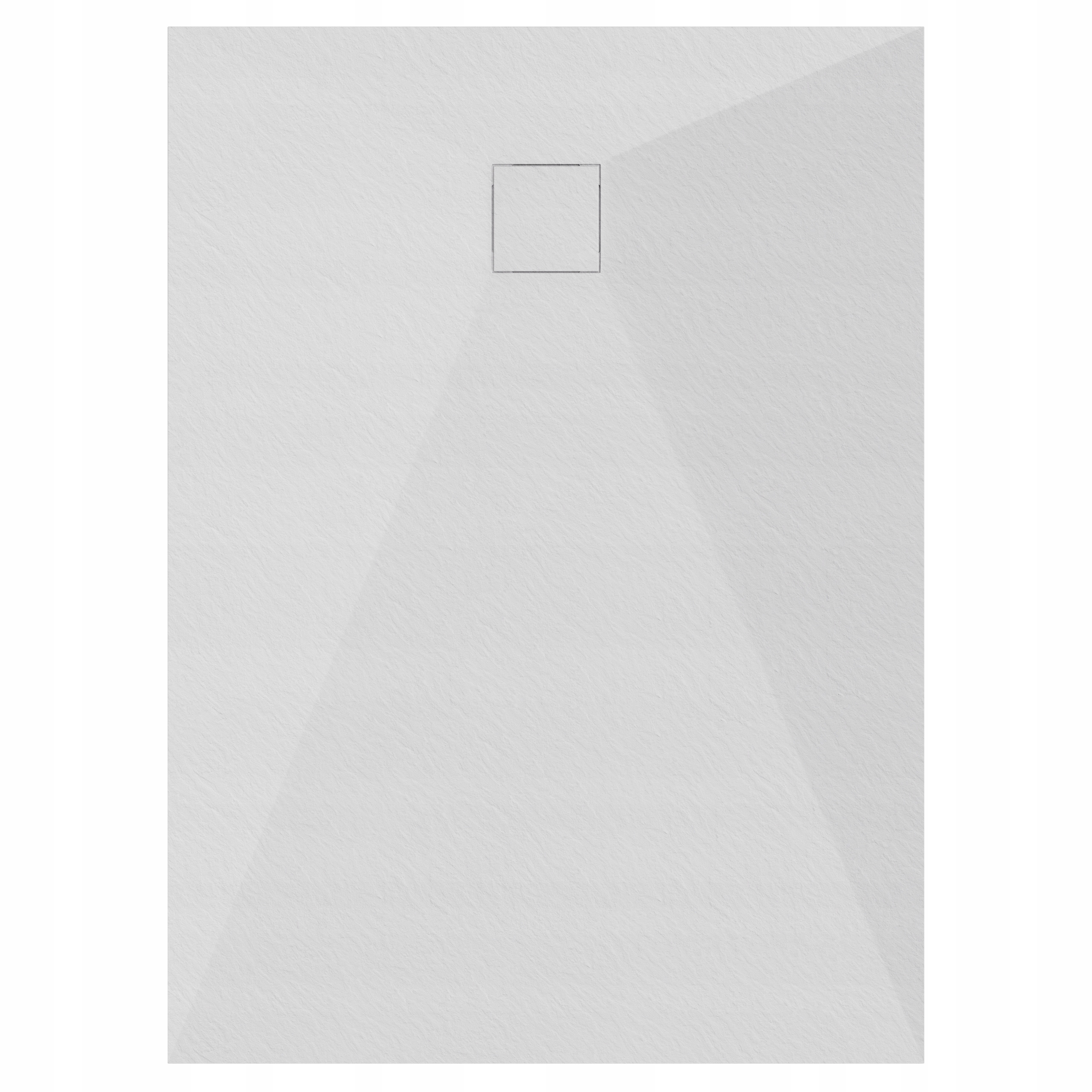 Sprchová Vanička Obdélníková 120x70 Kamenný Vzor 2,6 CM Bílý Sifon