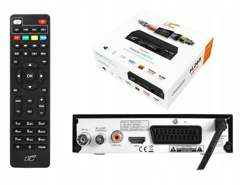 Dekodér DVB-T/T2 Ltc LXDVB201