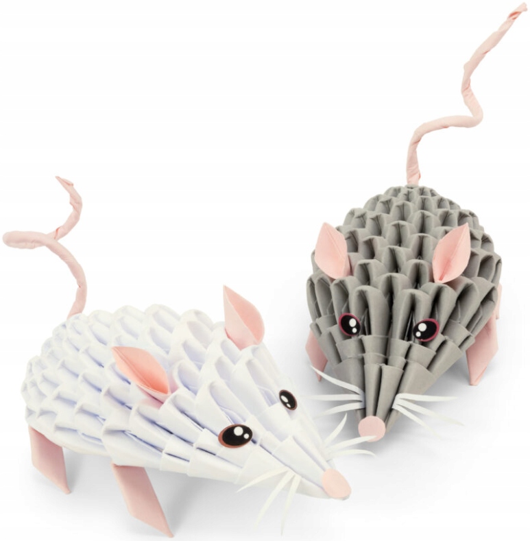 ZESTAW ORIGAMI 3D MYSZKI MYSZY MICE HANDMADE 168EL Rodzaj figurki 3D