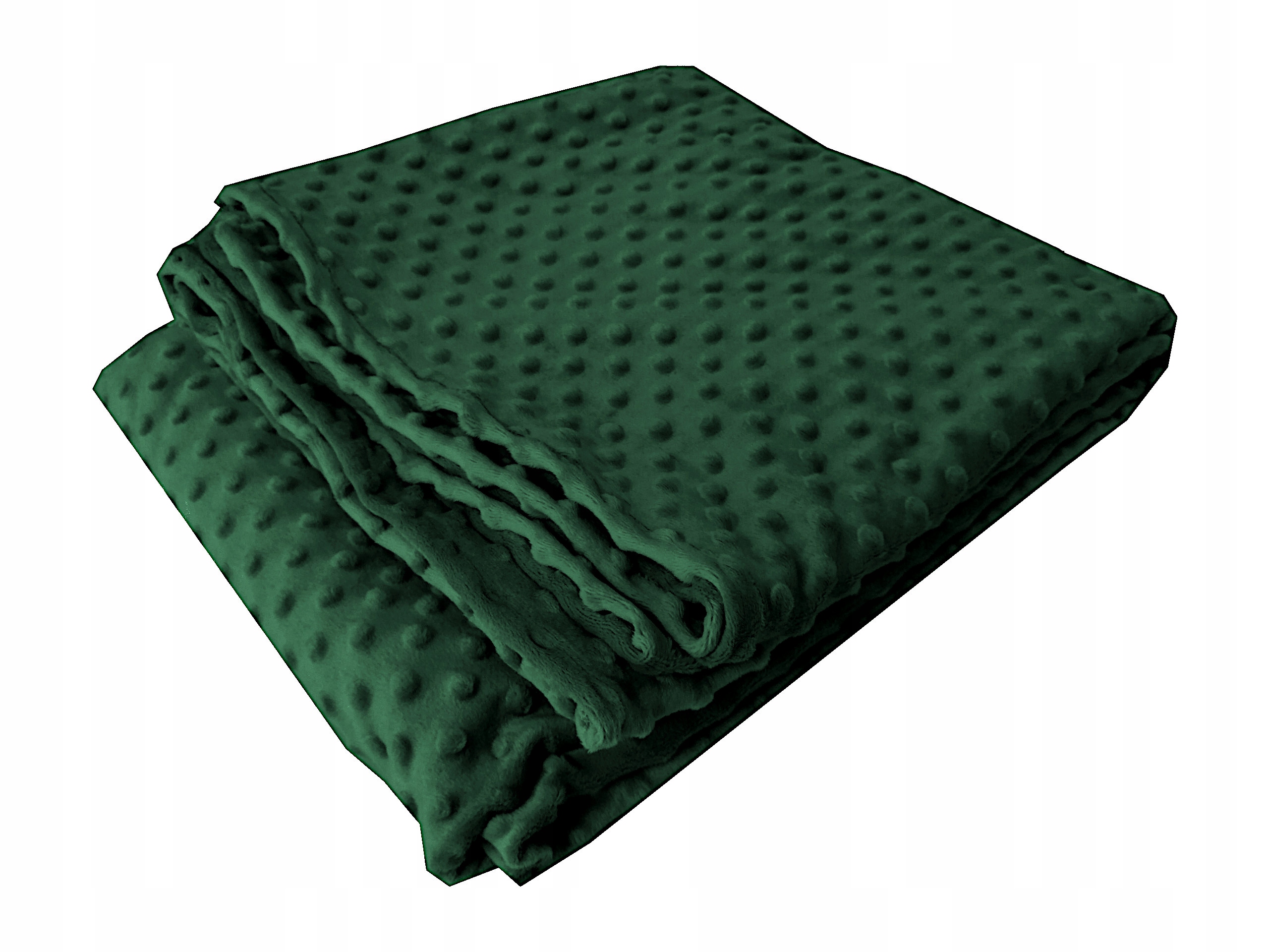 Koc Minky 120x200 Polar kuličky přehoz pléd Zelený zeleň měkký teplý