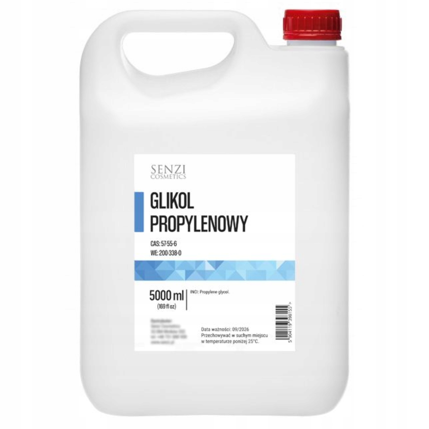 Glikol Propylenowy Koncentrat 99,5% Usp/ep Senzi Cosmetics Czysty 5l