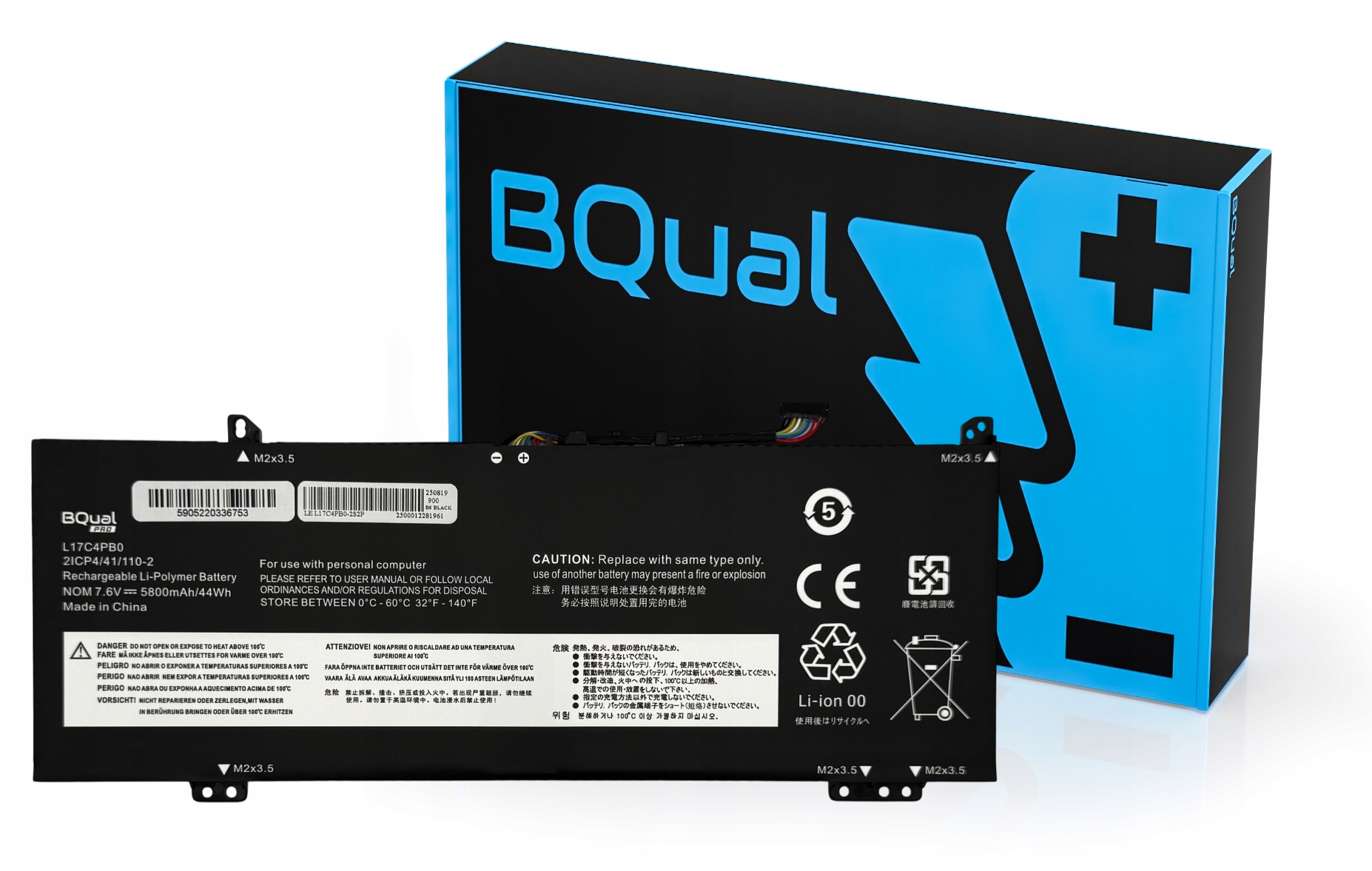 Bateria BQual Pro L17C4PB0 L17C4PB2 L17M4PB0 L17M4PB2 do Lenovo IdeaPad 530