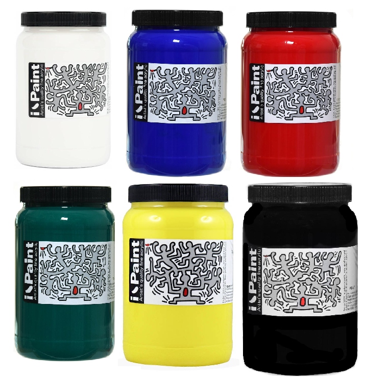 Sada akrylových barev 6x500ml (základní) Renesans