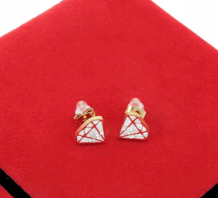 

Kolczyki Złote Diamenty Cyrkonie Stal Chirurgiczna