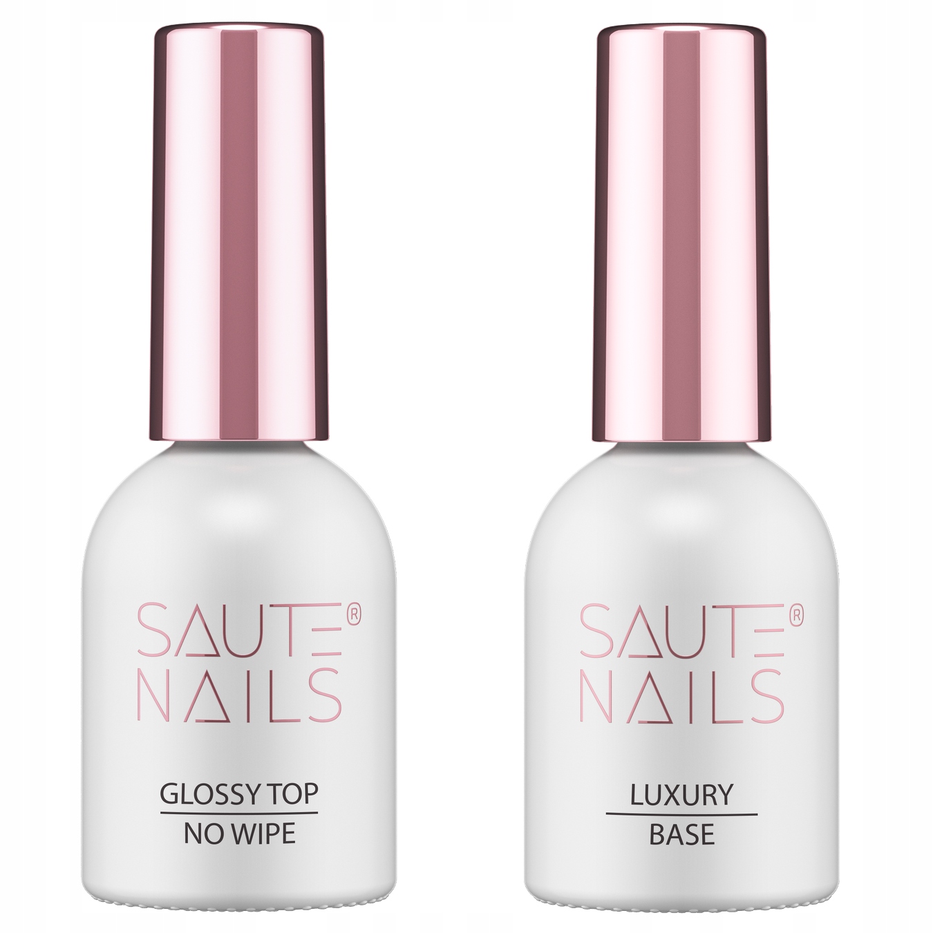 Set hybridní Top Glossy 8 ml báze Luxury Clear 8 ml Saute Nails