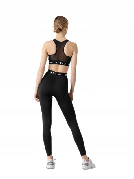 Legginsy Treningowe Fitness 4F NOSH4-SPDF351 CZARN Marka 4F