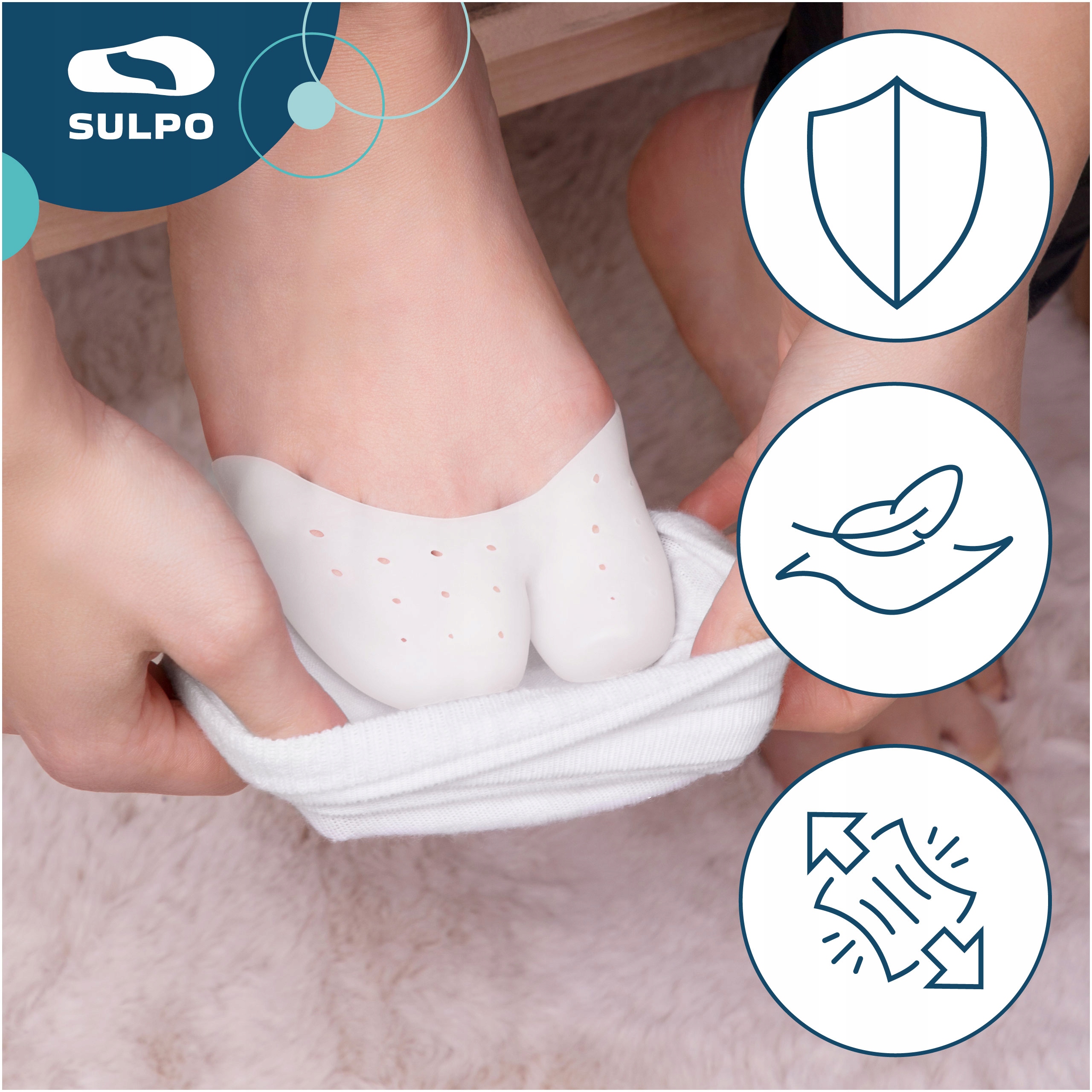 Żelowe osłonki palców osłona na obtarcia stopy ochraniacz nakładka na palce Kod producenta D004_P