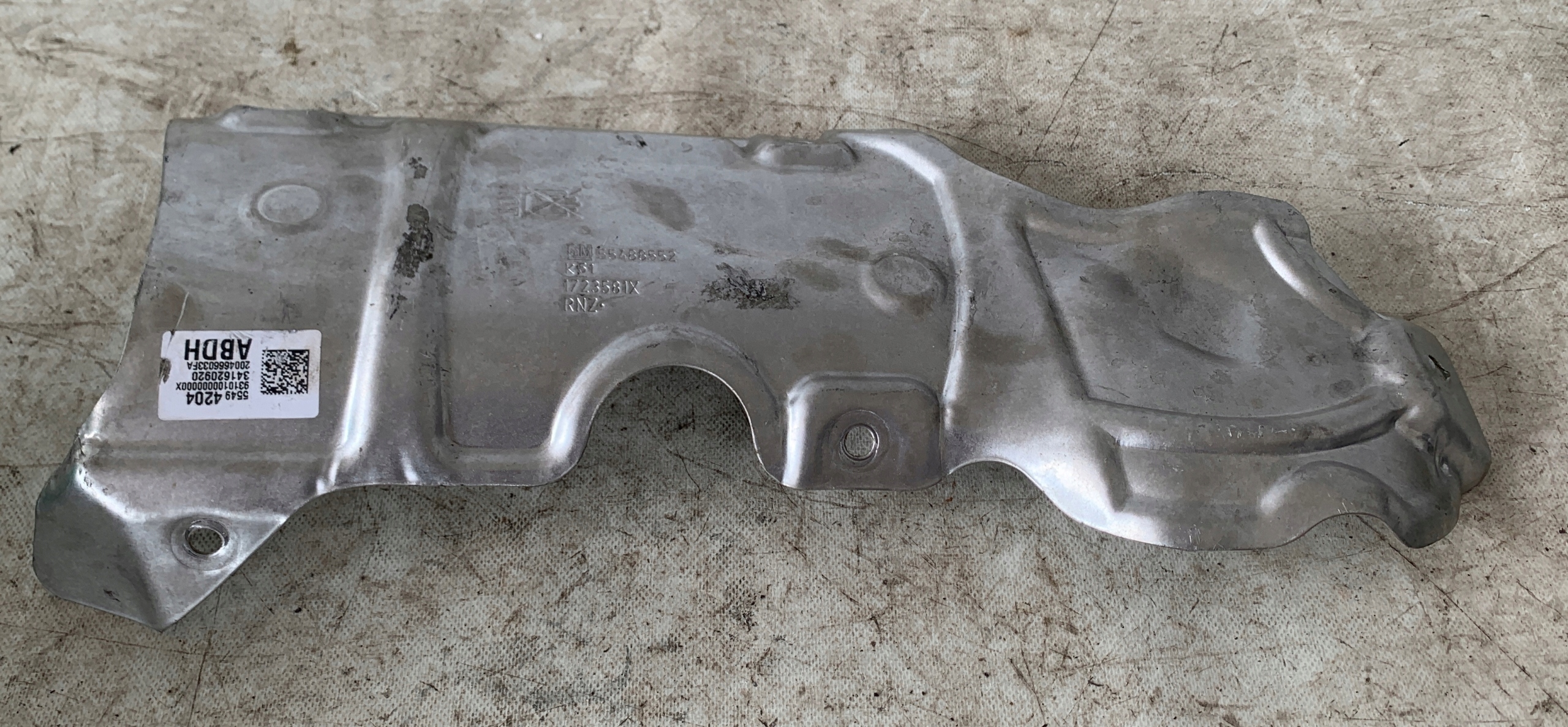 Blende Abdeckung TERMICZNA KATALIZATORA ASTRA K V 55488552